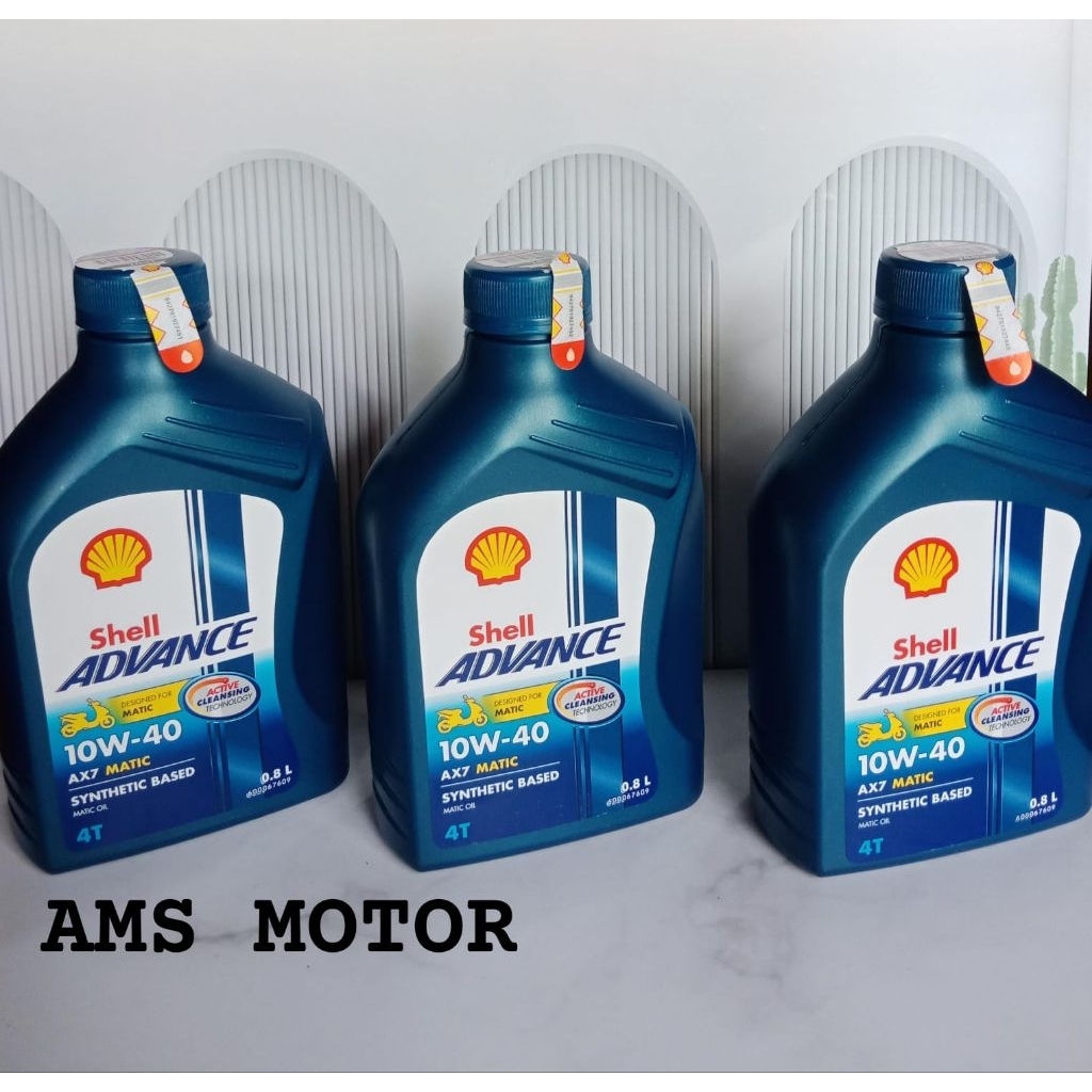 Oli 4T Shell advance AX-7 syntetic Based /Pelumas Oli 4Tak shell ax7