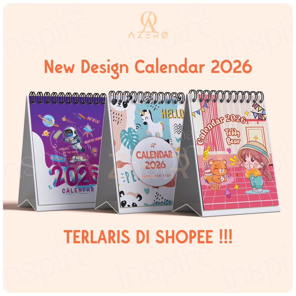 

TERLARIS KALENDER 2026 / CALENDAR 2026 CUTE / KALENDER MEJA 2026 UKURAN MINI GIFT SOUVENIR MURAH