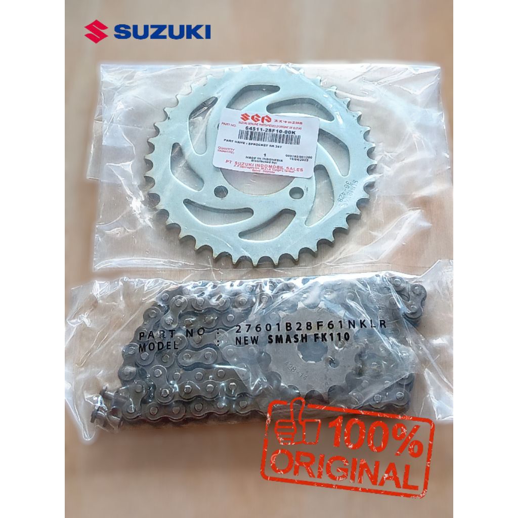 Gear Set Suzuki Smash New Titan original sgp