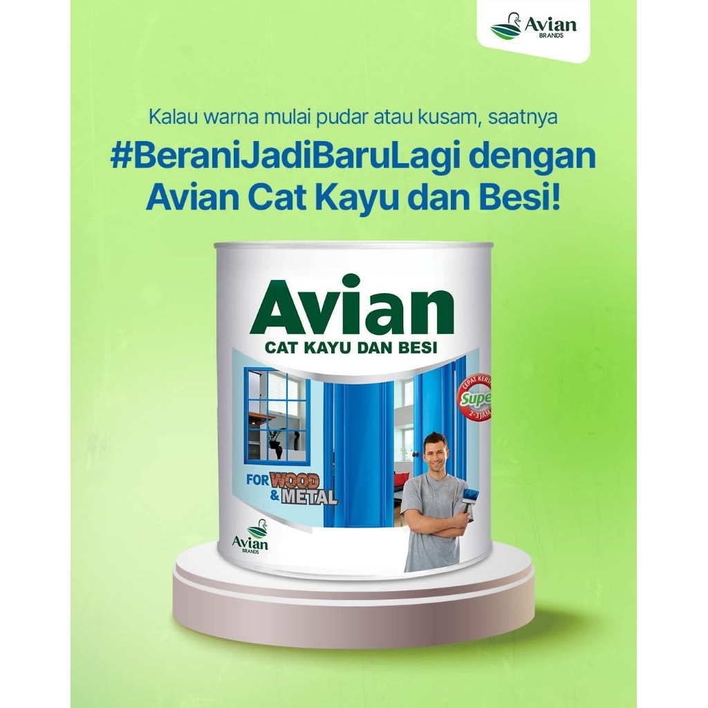 Cat Avian Syntetic 100cc / Cat Minyak untuk kayu dan besi warna , emas , silver