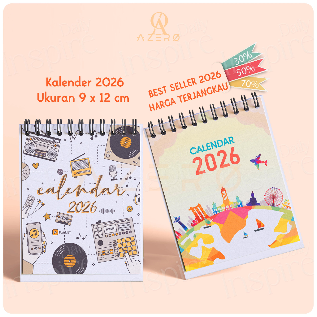 

NEW CALENDAR 2026 / KALENDER 2026 / KALENDER MEJA 2026 / CUTE CALENDAR 2026 / GIFT SOUVENIR CALENDAR