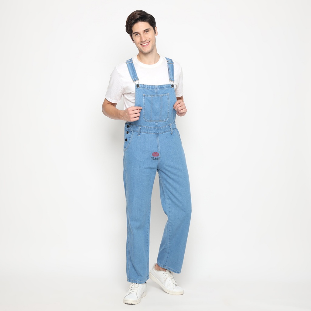Jumpsuit Overall Loose Kodok Long Pants Pria Jeans All Color