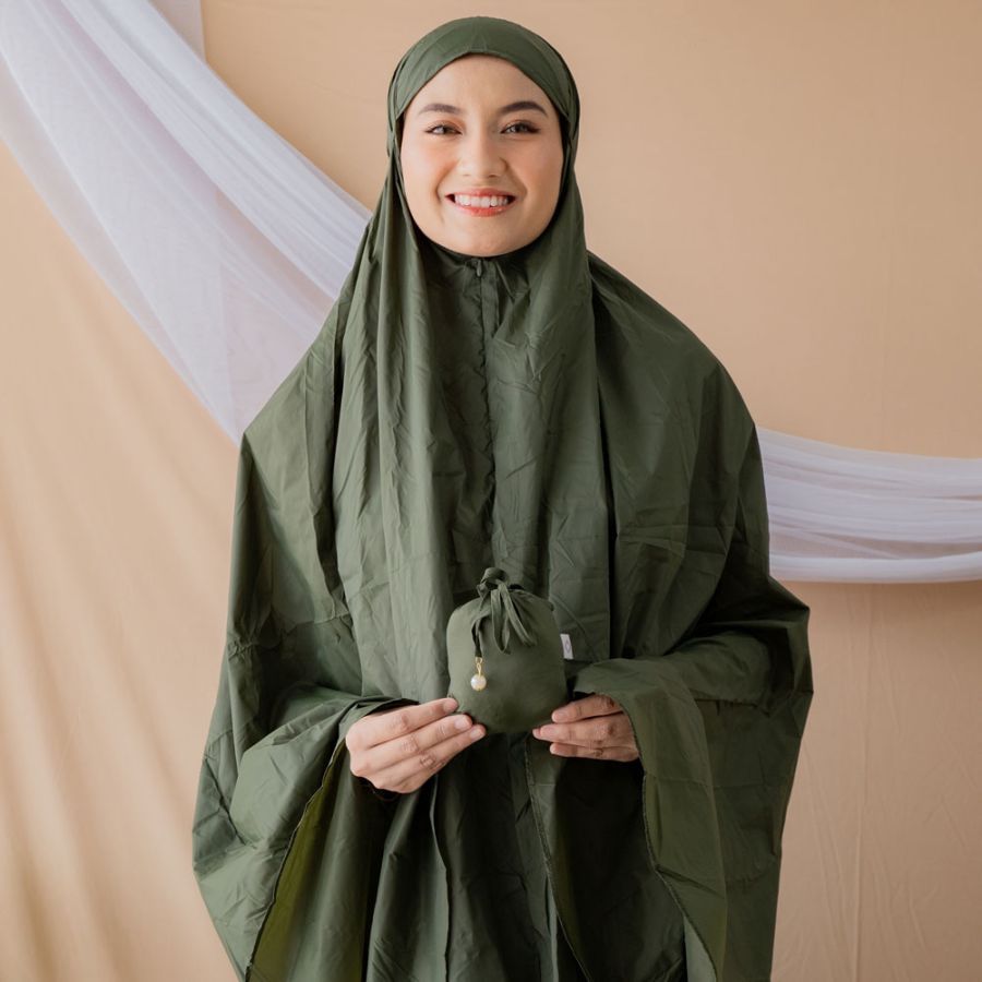 Alf Mukena Mini Parasut Albert Green By Alif