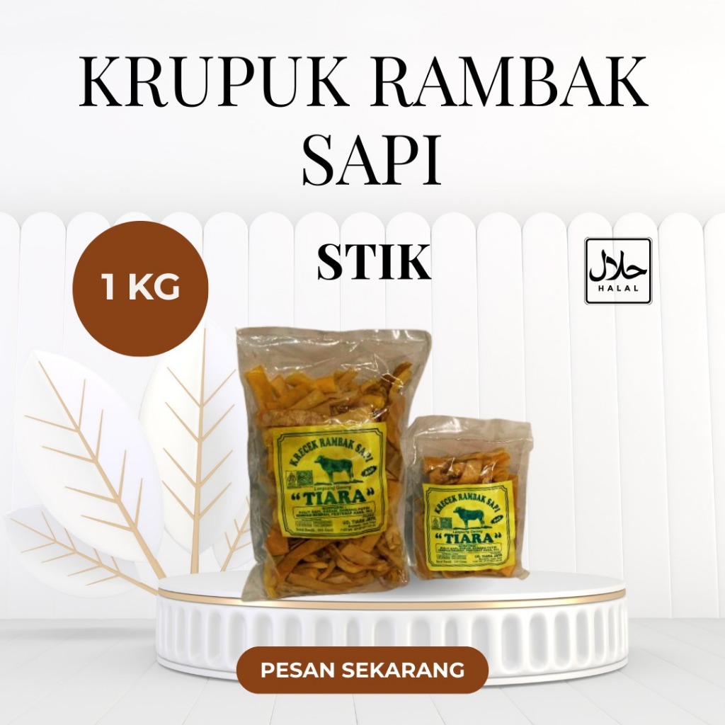

Krupuk Rambak/Krecek Rambak Stik/krupuk kulit sapi/Krecek Rambak (1kg)