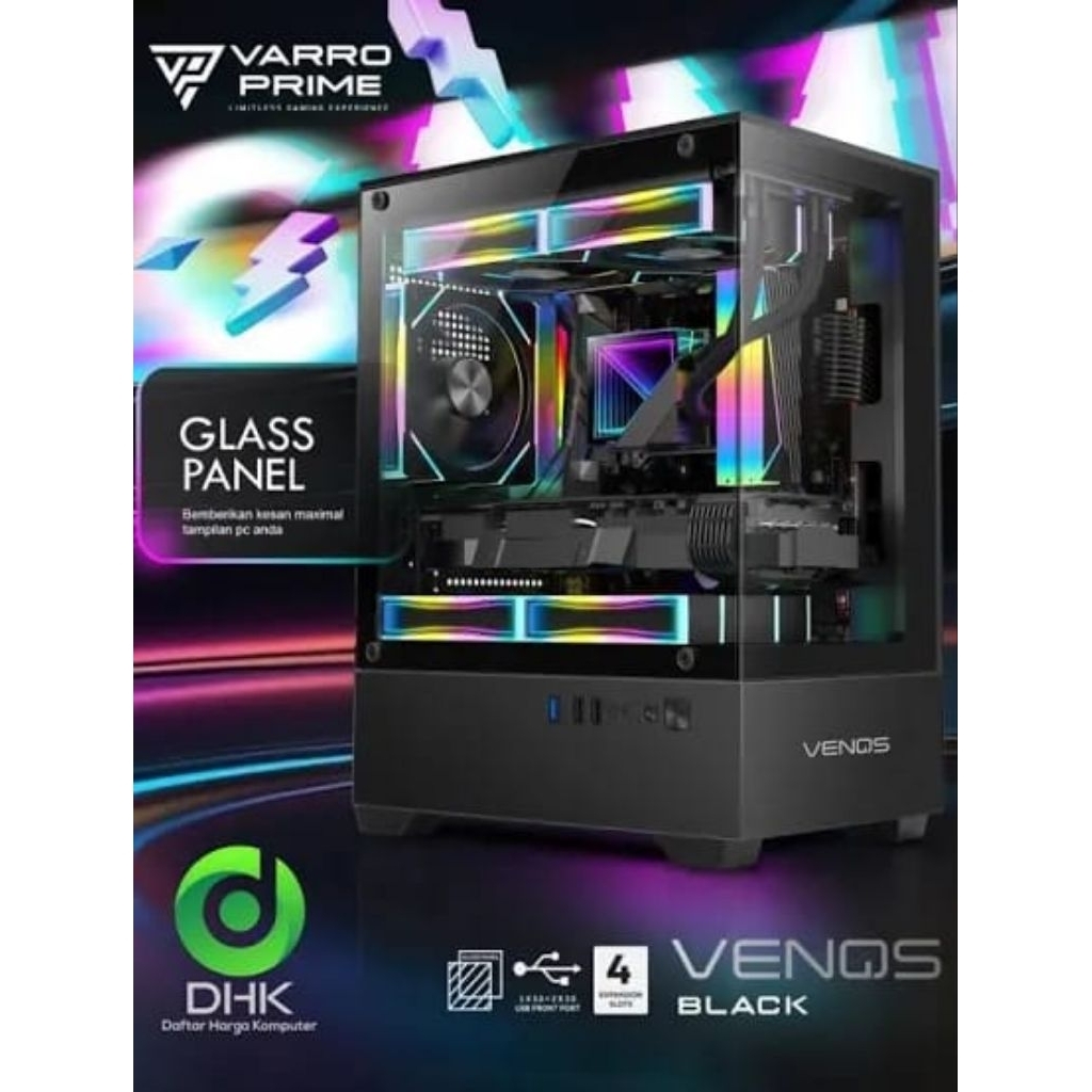 PC GAMING RYZEN 5-5600X | RAM 32GB | RX 6500XT | NVME 512GB | HDD 500GB