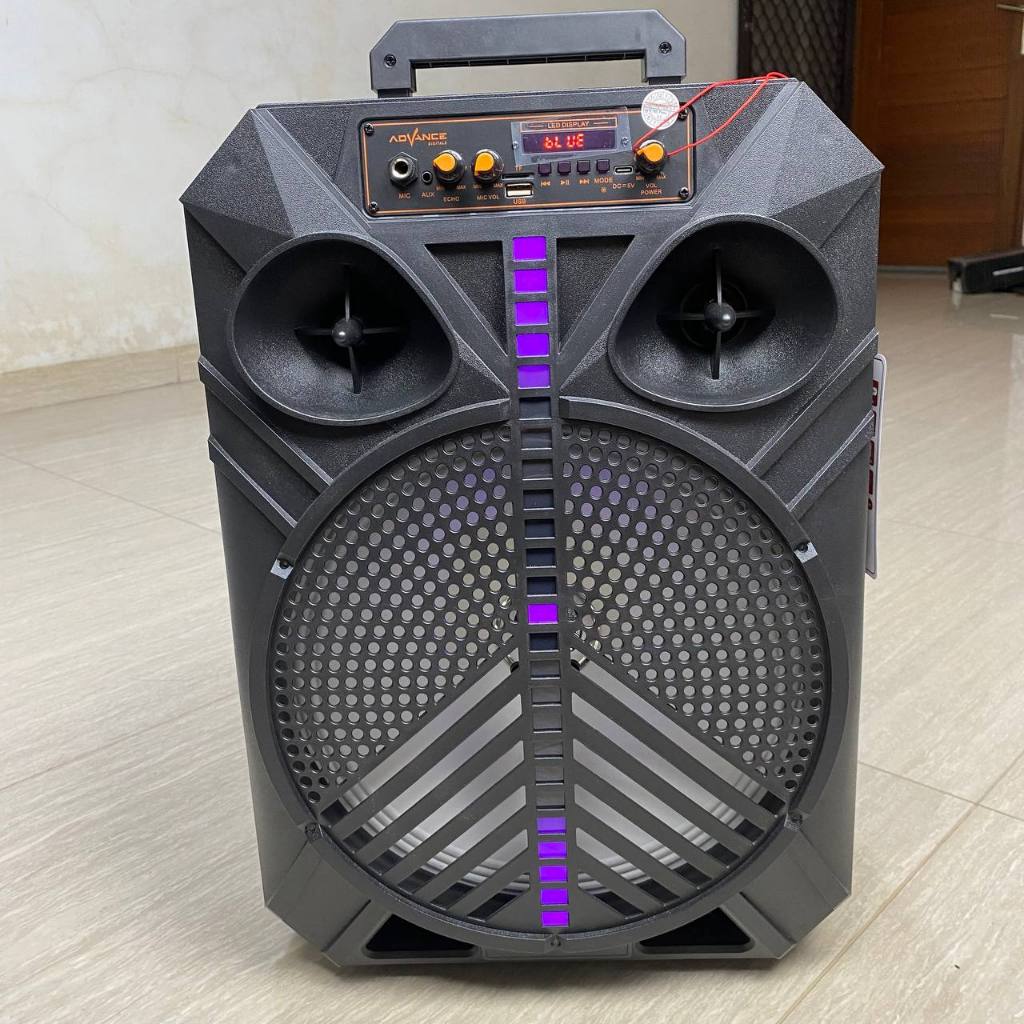 SPEAKER ADVANCE S-120 SPEAKER KARAOKE BLUETOOTH SUPER BASS FREE MIC