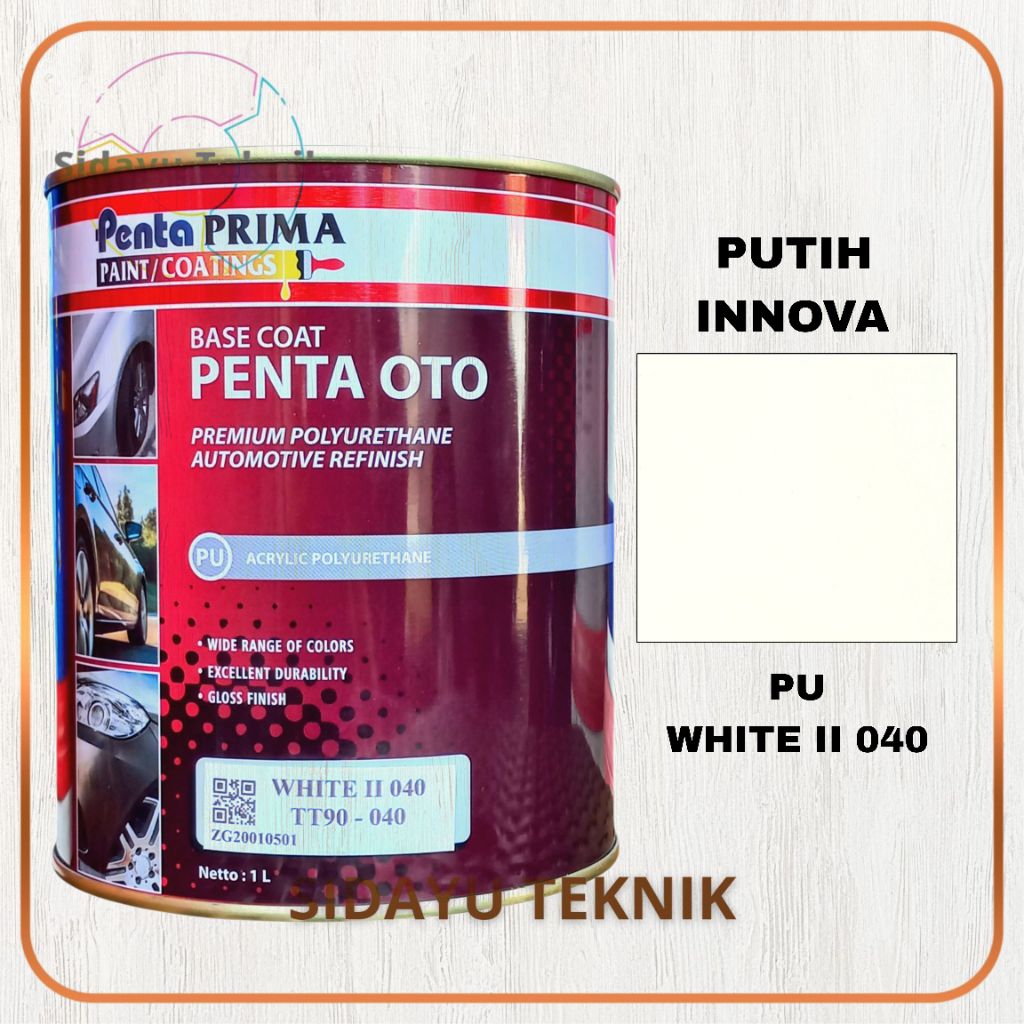 Cat PU Penta Oto White ll 040 Putih Innova