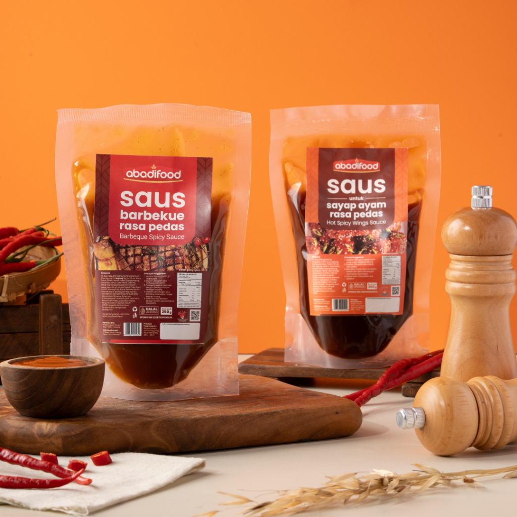 

[Paket Hemat] Bundle Saus BBQ Pedas + Hot Spicy Wings AbadiFood
