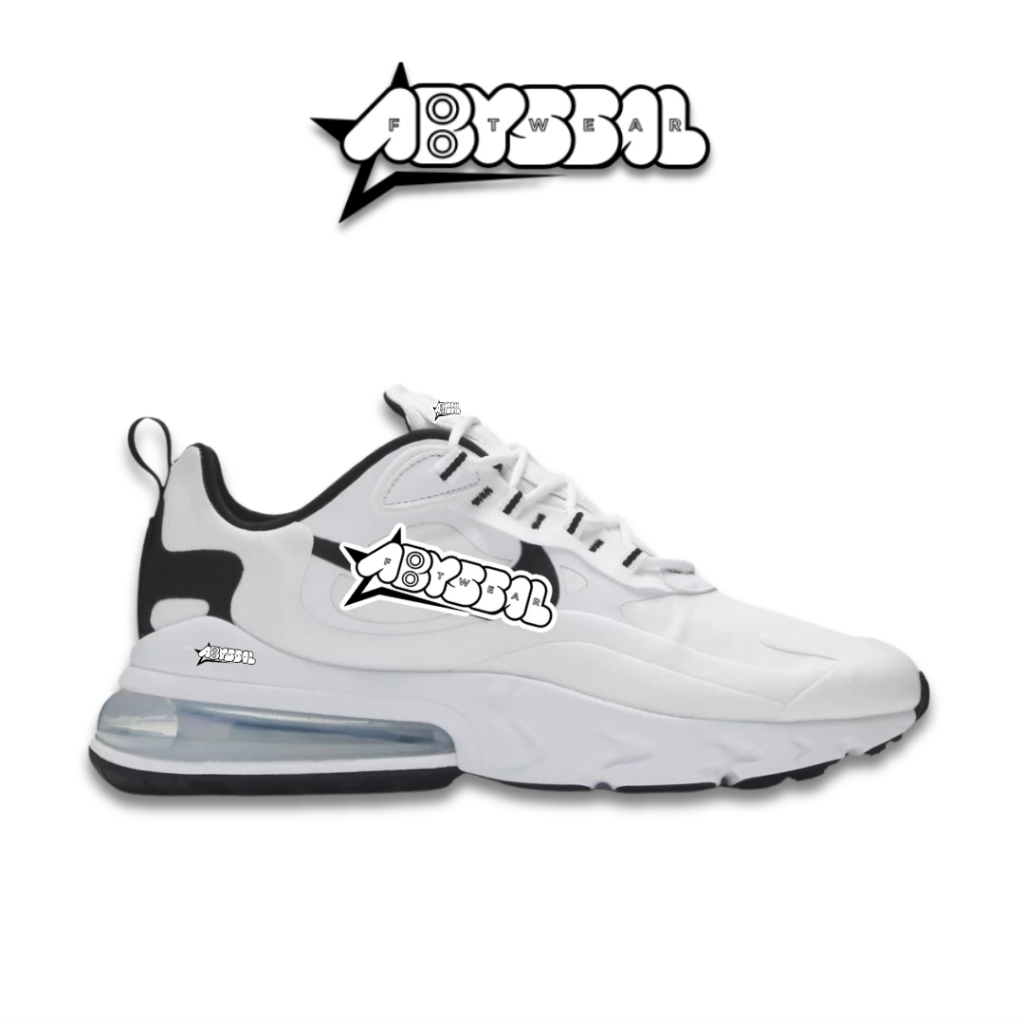 Sepatu Sneakers Nike AM 270 React White Black 100 Bnib