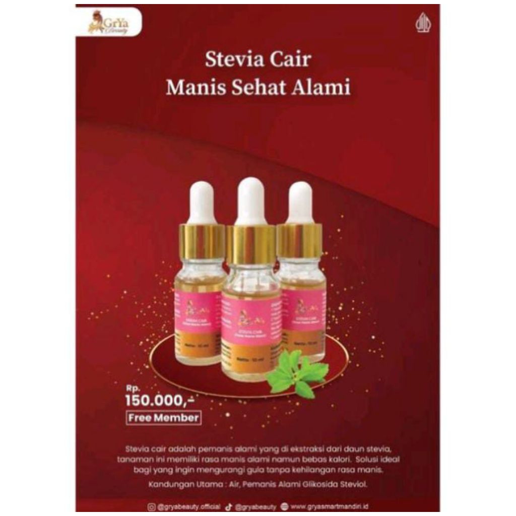 

GRYA HEALTHY STEVIA (10ML)