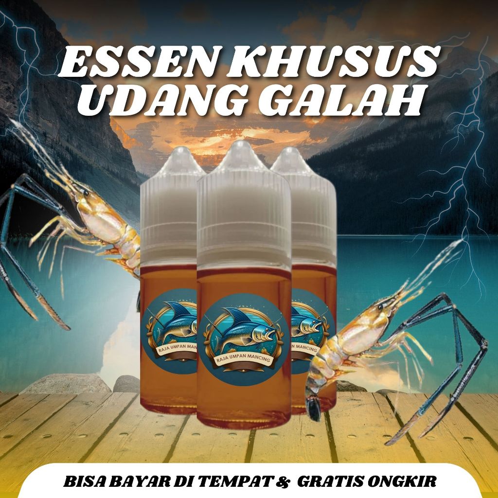 Cairan Essen Mancing Udang Galah Liar Dan Lobster Air Tawar Sungai Danau