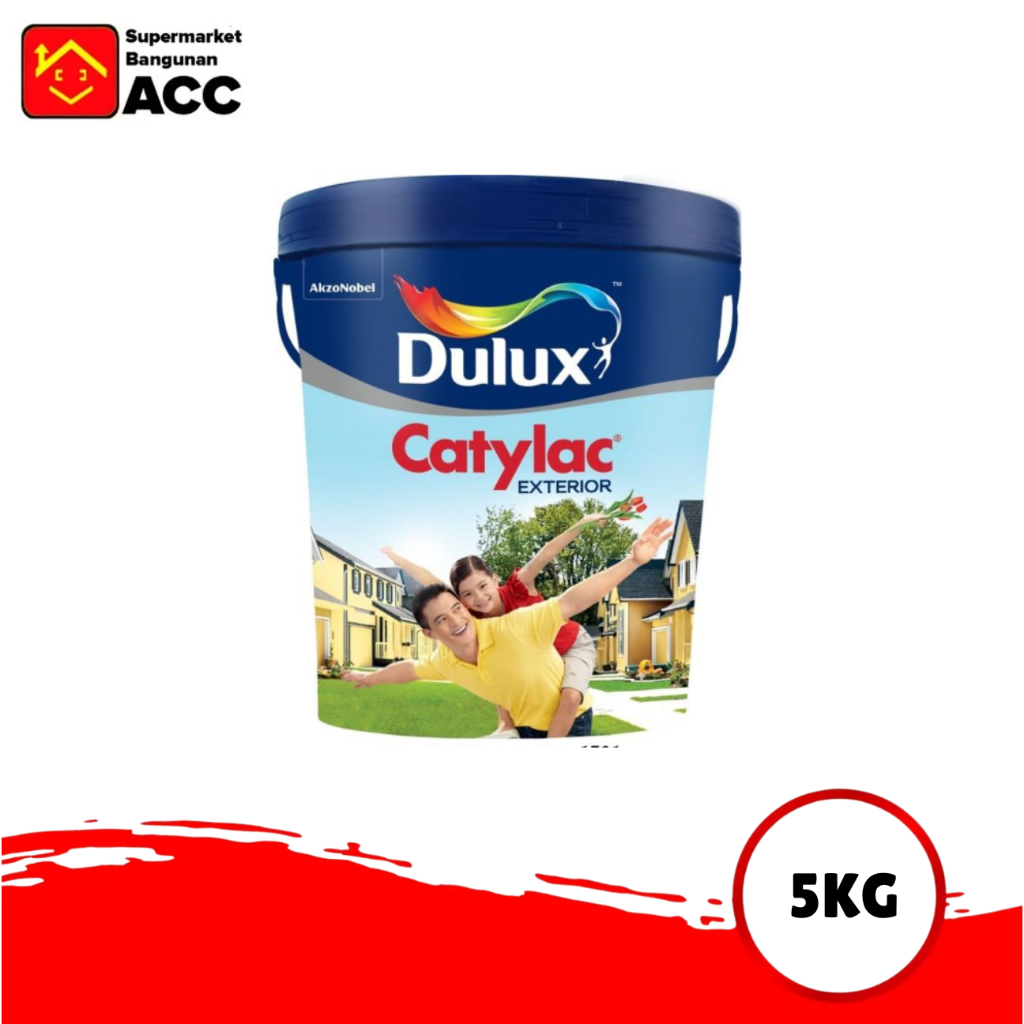 Cat Dinding - Cat Tembok - Dulux - Cat Dulux Catylac Cat Tembok Exterior Warna Putih 5Kg