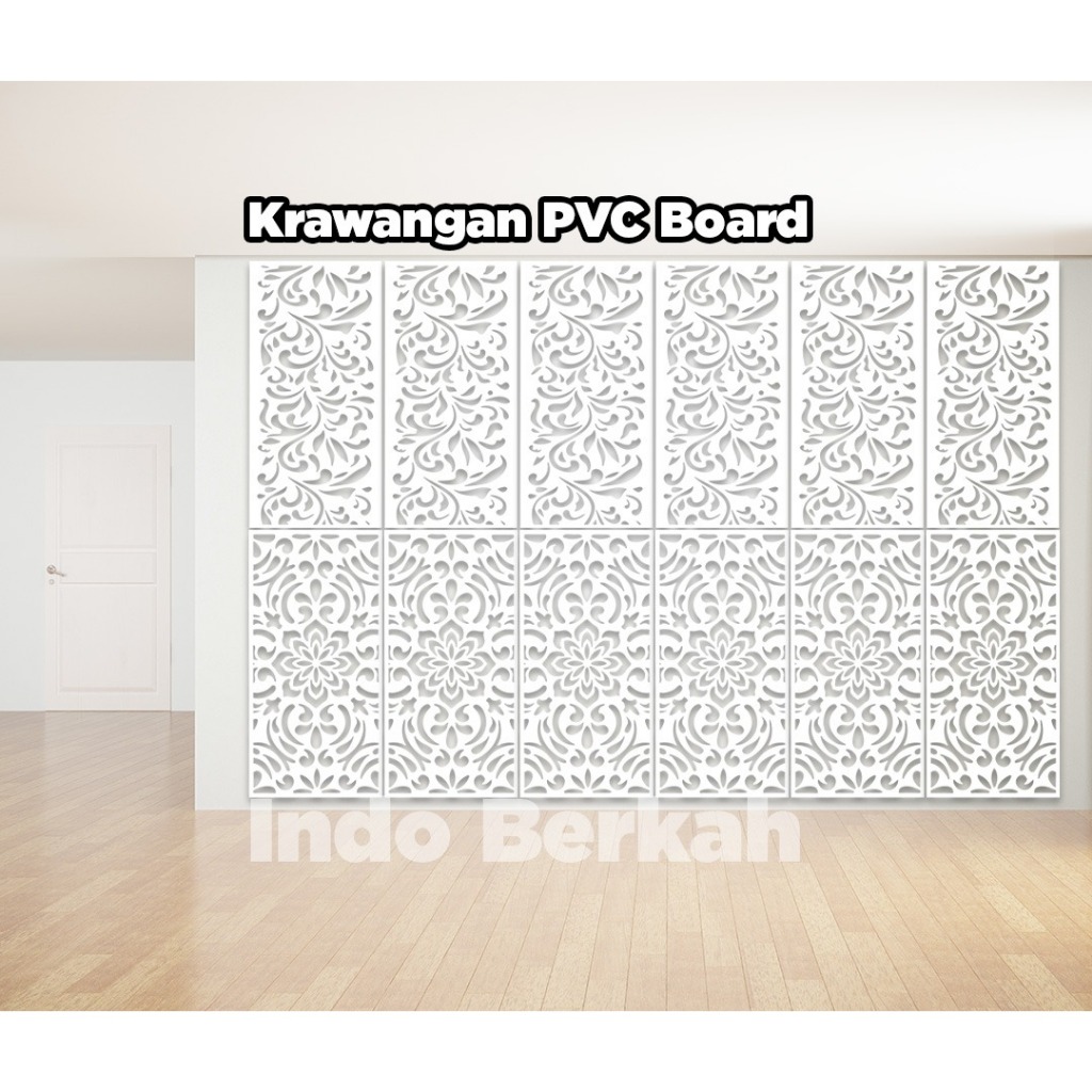 KRAWANGAN PVC BOARD / ORNAMEN PVC FOAM BOARD TEBAL 5MM /PARTISI