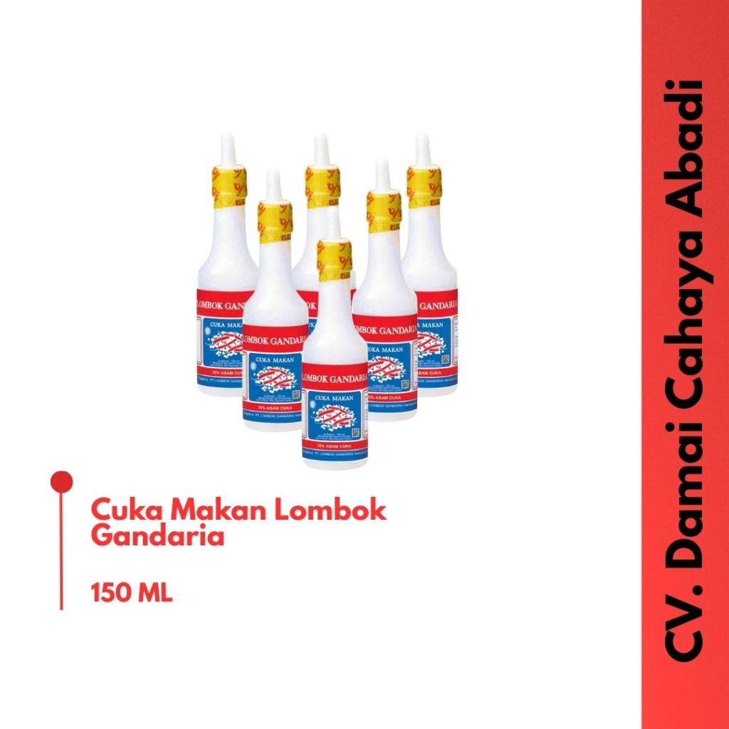 

Cuka Makan LOMBOK GANDARIA 150 ML ECERAN