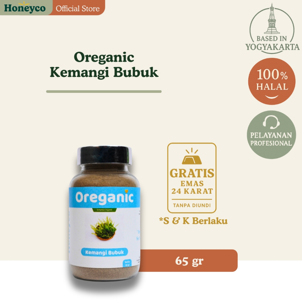 

Oreganic Kemangi Bubuk Simplisia Organik 50 -255 gr
