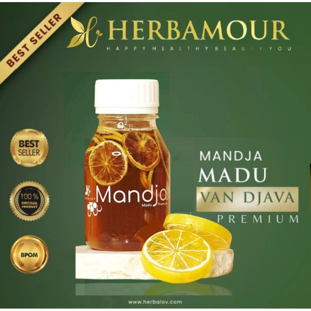 

MADU PREMIUM HERBAL MANDJA MADU MULTIFLORA HERBALOV HERBAMOUR MADU + DRIED LEMON