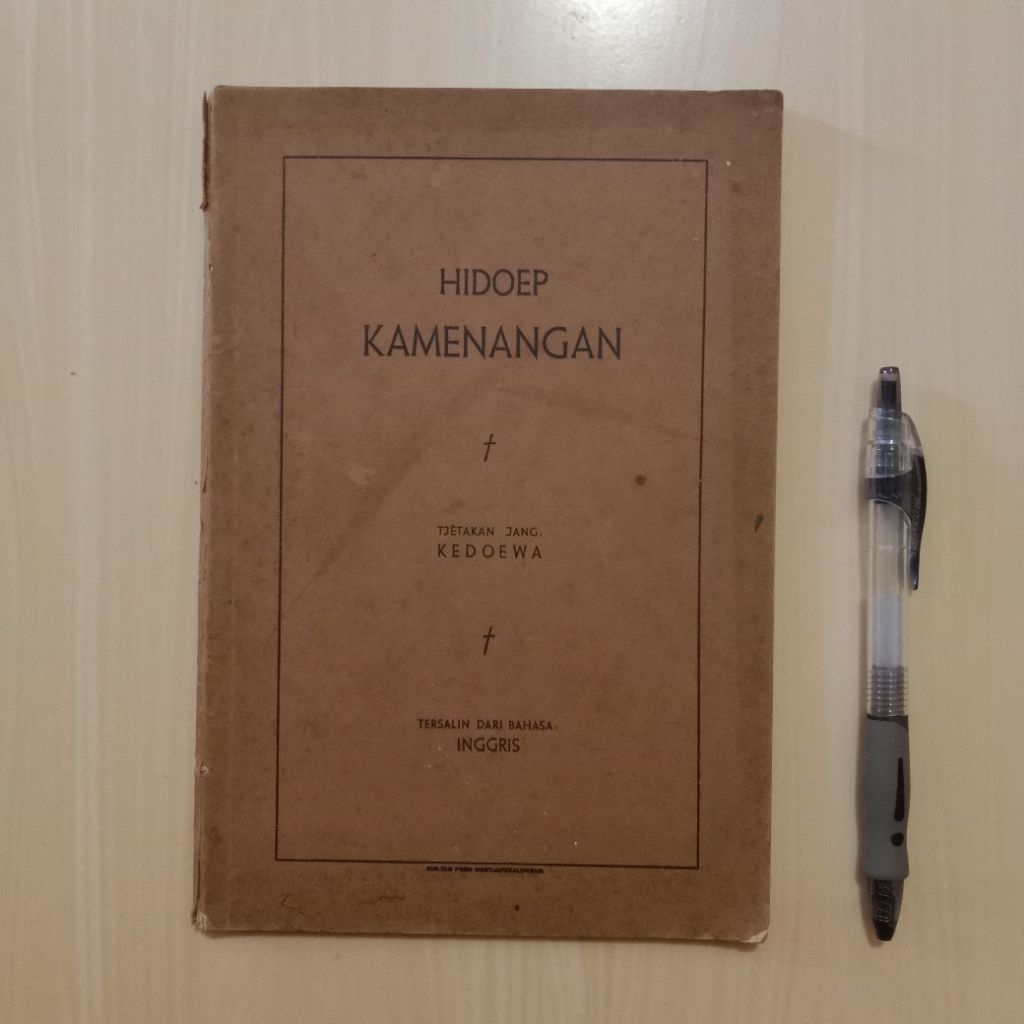HIDOEP KAMENANGAN - Buku Lawas Ejaan Oe - Bekas Murah Original - B1