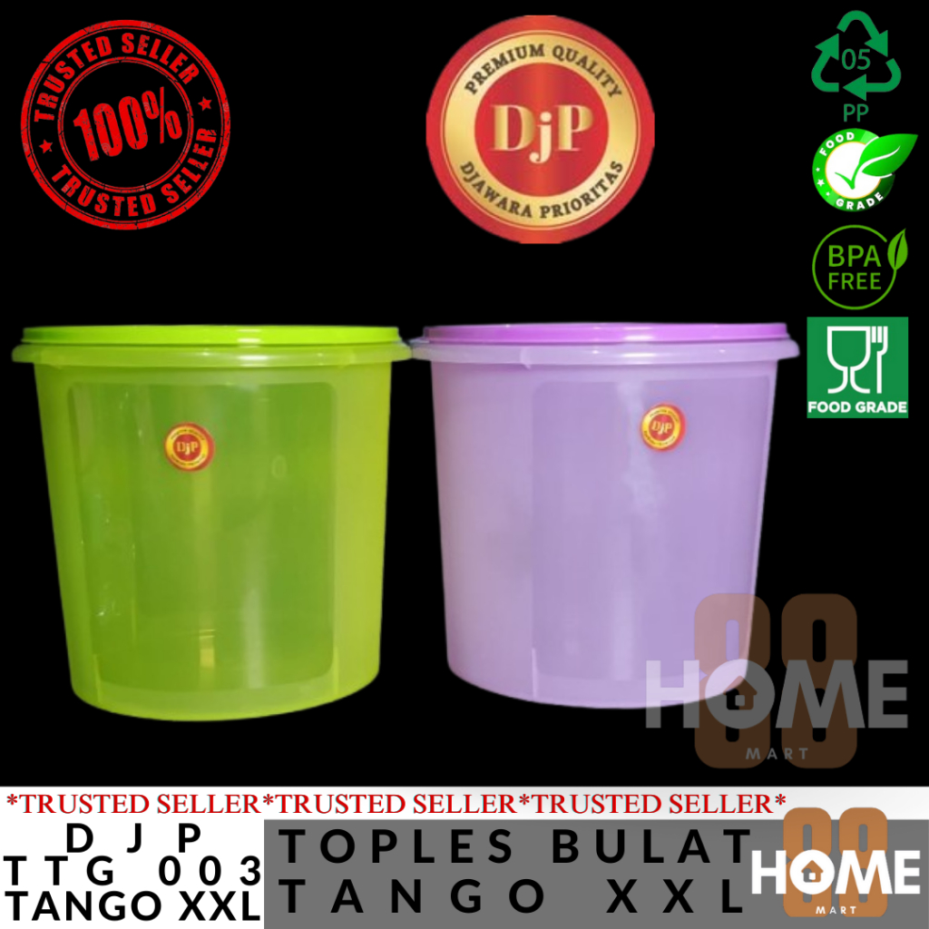 DJP TTG 003 - TOPLES BULAT TANGO XXL SERBAGUNA / TOPLES PLASTIK BULAT BESAR / TOPLES TUPPERWARE / TO