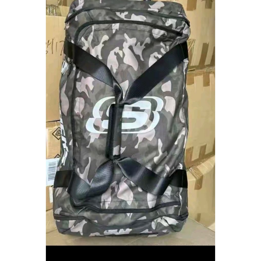 preloved duffle bag skechers army