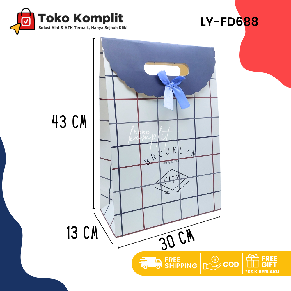 

Komplit - Paper bag Fancy LY-FD688/Goodie Bag/Tas Tenteng/Hand Bag/Tas Kado/Tas Hadiah/Shopping Bag