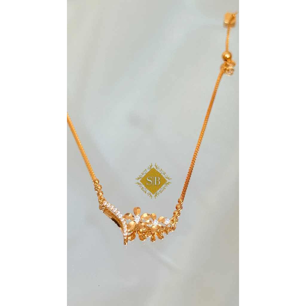 Gelang Bunga Serut Emas G375 8K