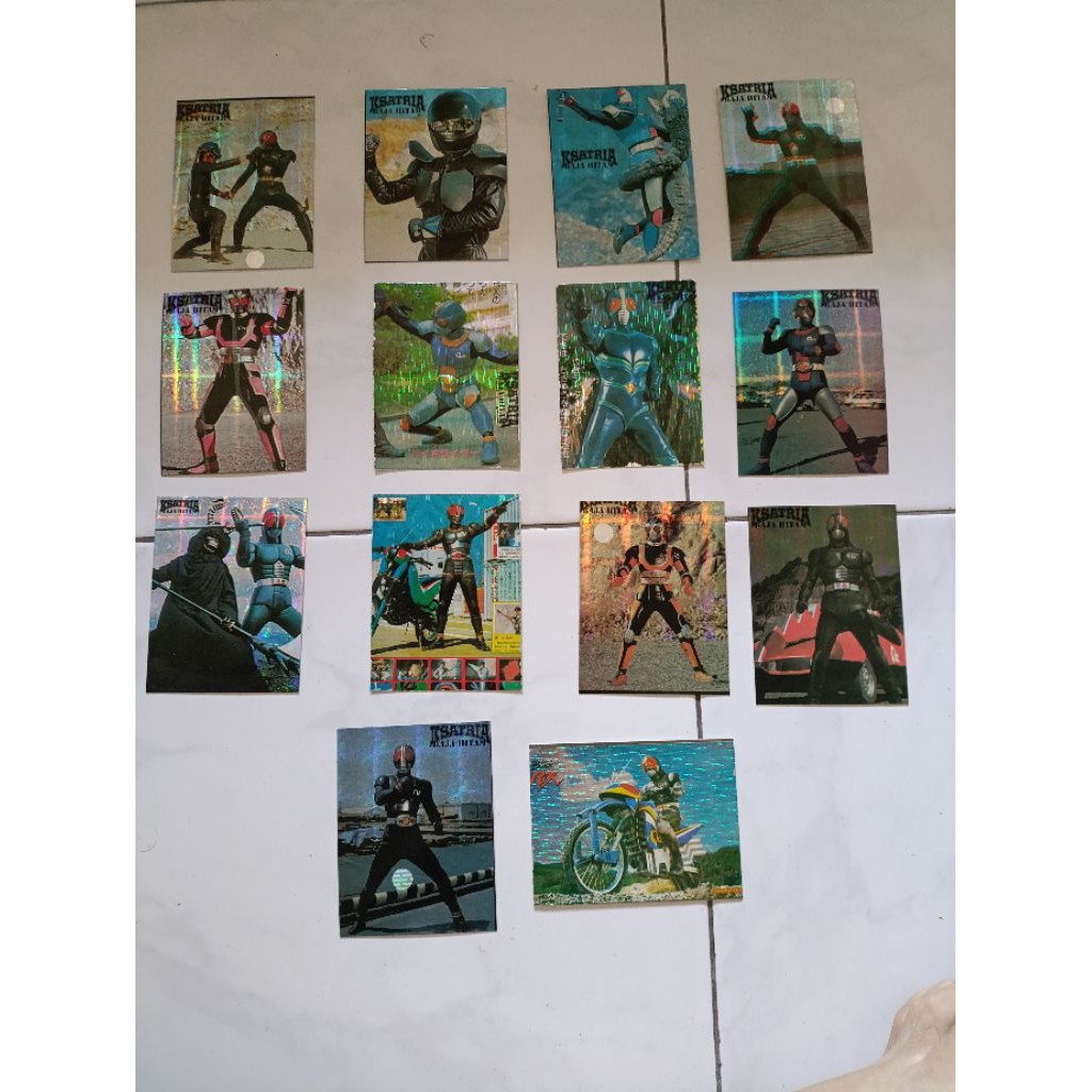 koleksi 1set kartu ksatria baja hitam dari tabloid fantasy