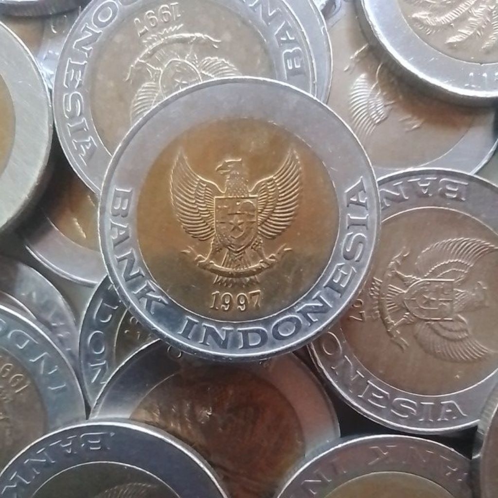 UANG KUNO BIMETAL 1000 KELAPA SAWIT TAHUN 1997