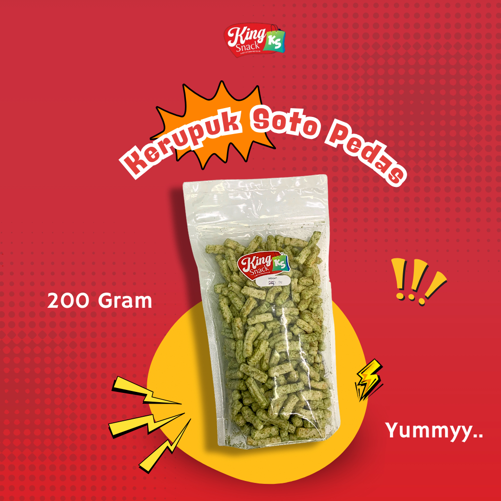 

Kerupuk Soto Pedas 200 Gram