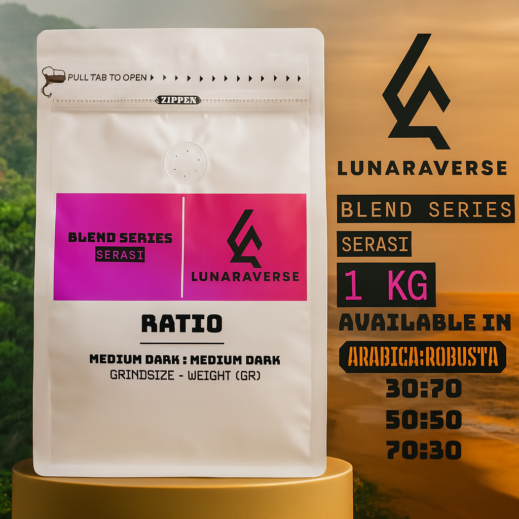 

Lunaraverse Biji Kopi / Bubuk Blend Series 1kg - Serasi Coffee 1 kg