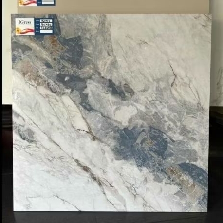 GRANIT 60X60 GLOSSY POLISH MOTIF BIRU MARMER - IGRESS SK65085