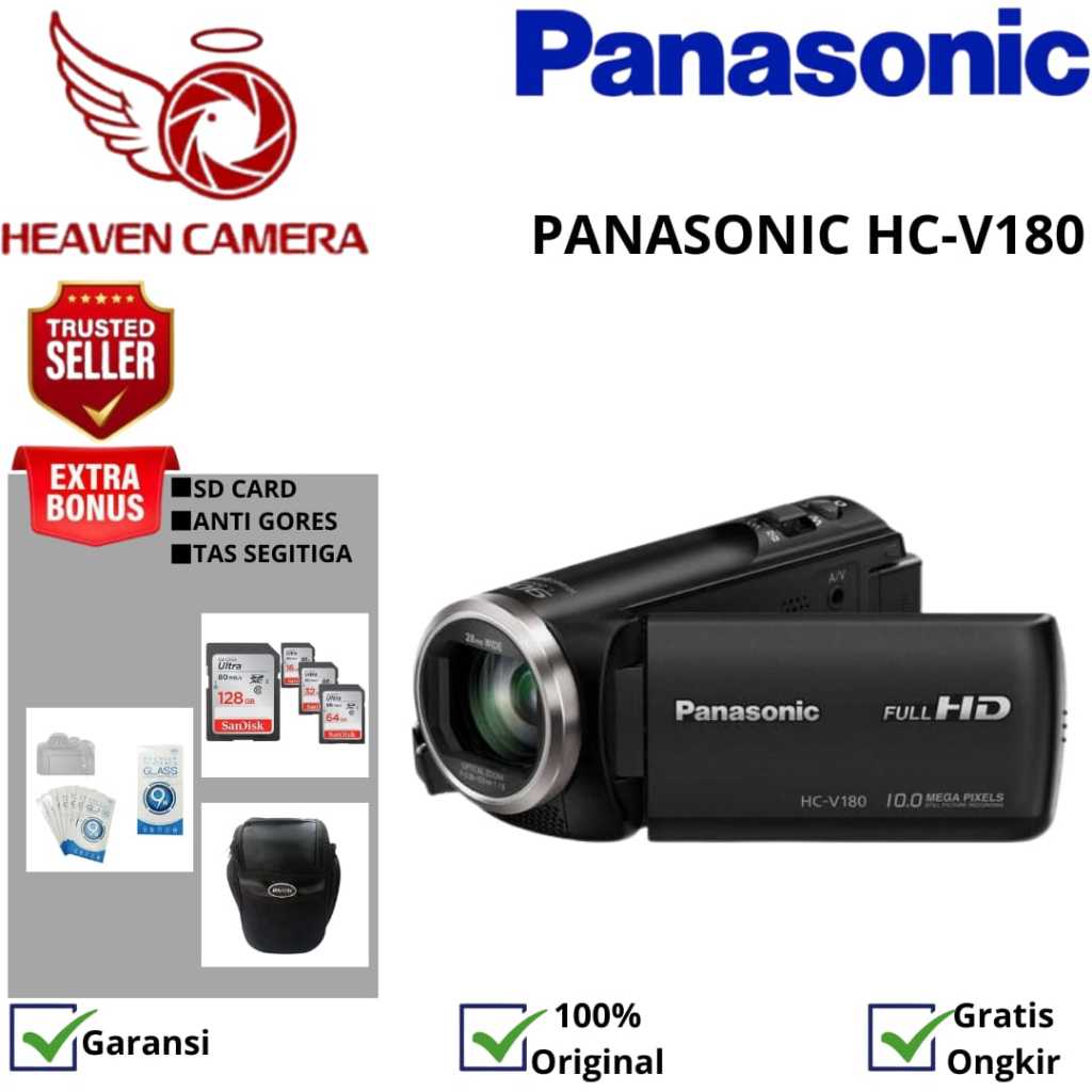 PANASONIC HC-V180 FULL HD CAMCORDER / PANASONIC HC-V180 / PANASONIC V180