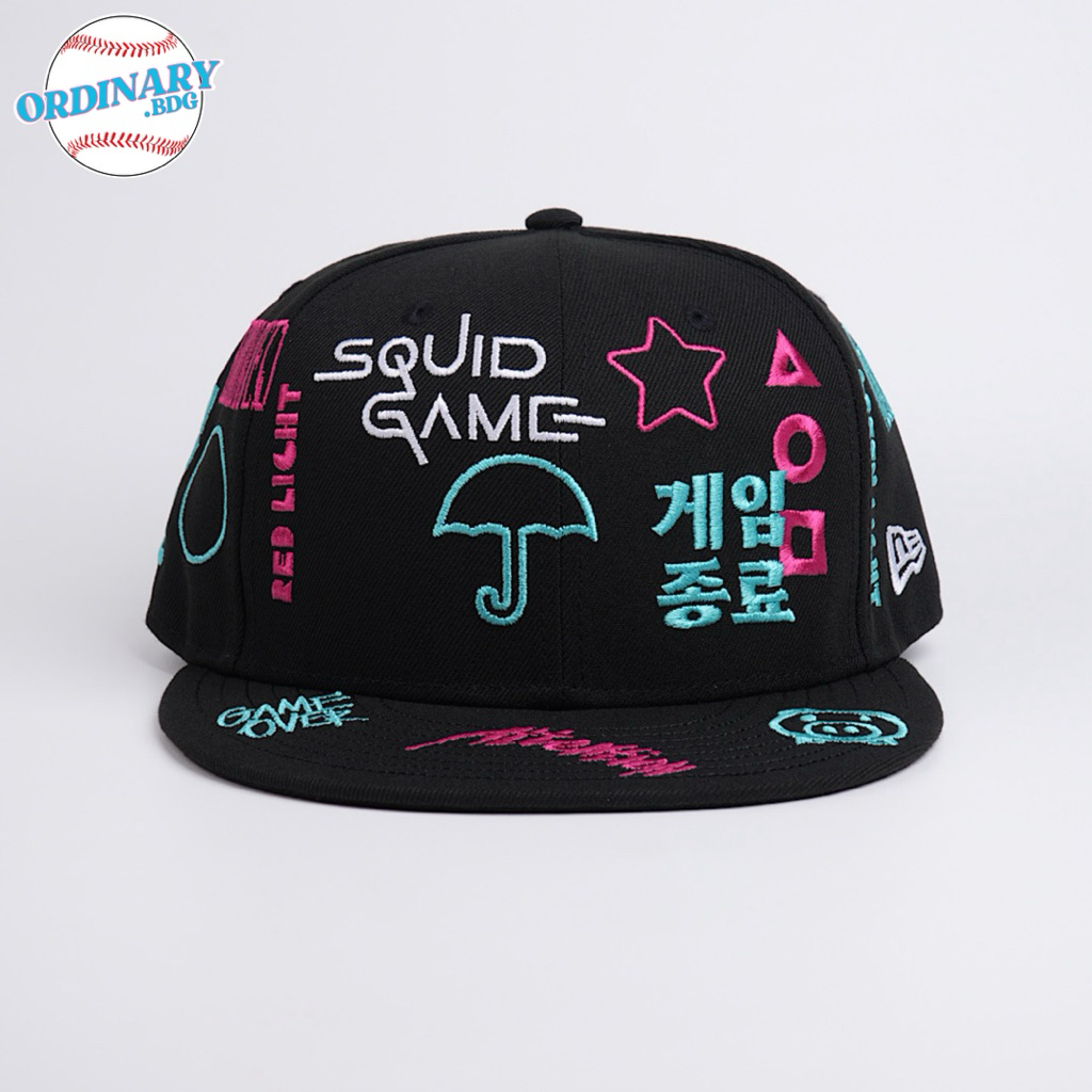 Topi New Era Original Squid Game All Over Logo