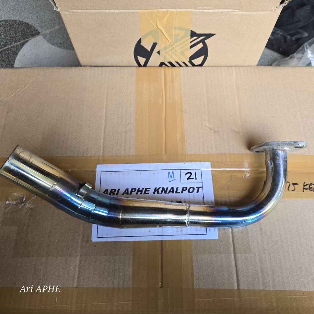 header pipa leher knalpot model standar racing BEAT KARBU SCOOPY KARBU
