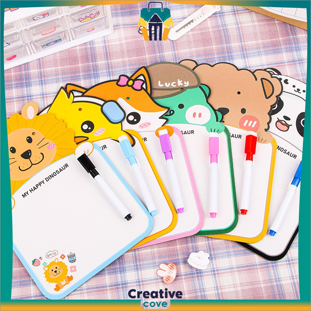 

EC Mini Board Toy Free Spidol Bisa Dihapus dengan Tali Gantung / Papan Tulis Mini Anak Karakter Lucu / Mainan Edukasi Anak Creative Cove M353