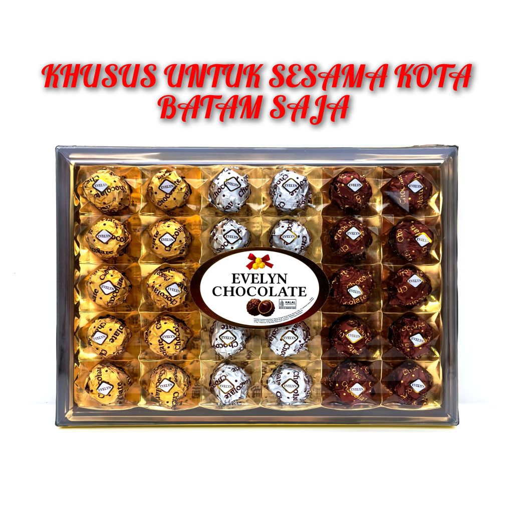 

Naraya Evelyn Chocolate 375 gram isi 30 pcs