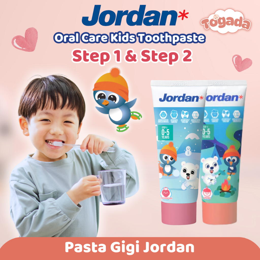 Jordan Toothpaste Step 1 Step 2 Pasta Gigi Anak Bayi Jordan Oral Care Toothpaste Odol Jordan Step 1