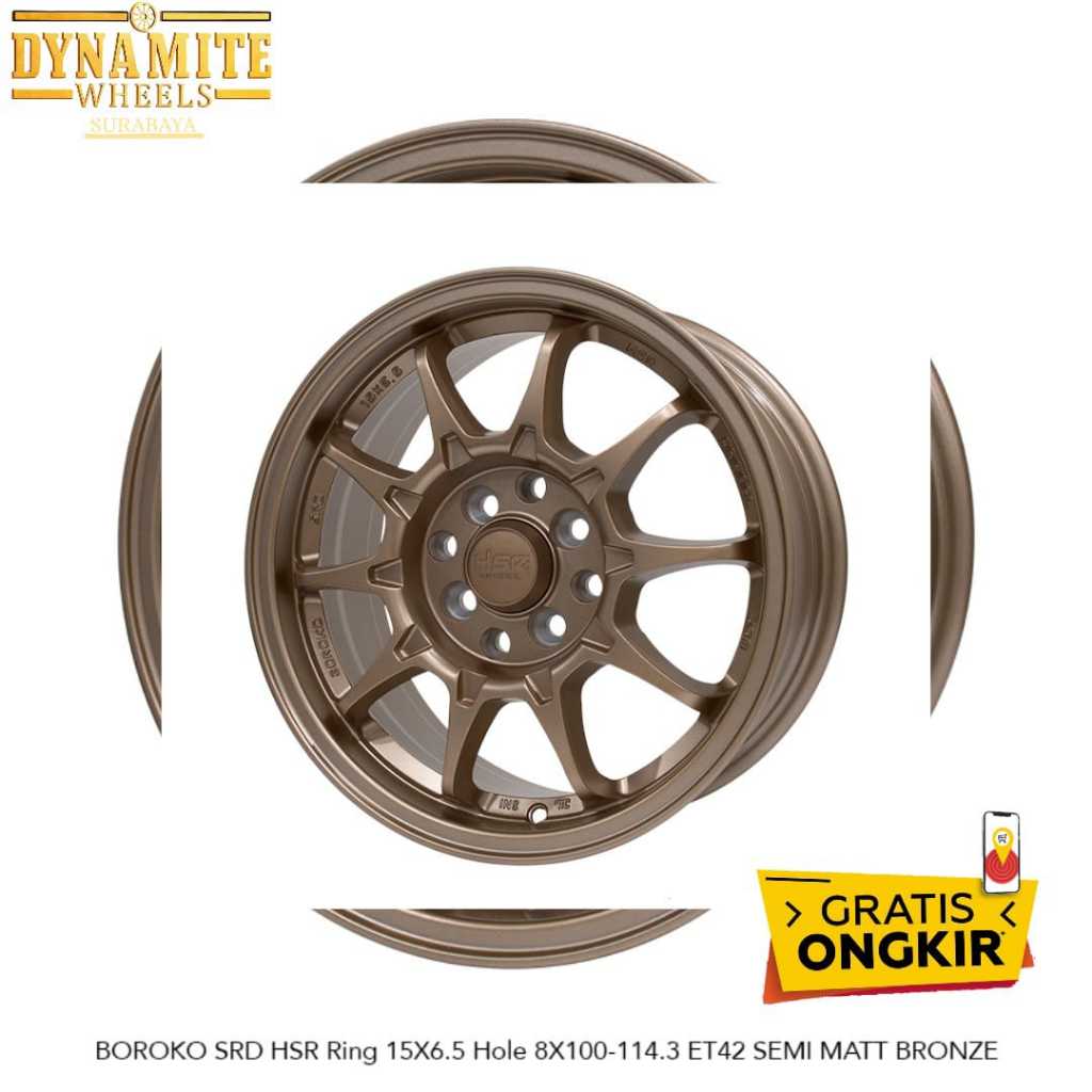 Velg Import HSR Ring 15 Karimun, Boroko, Kia Etios Verna Plus Ban