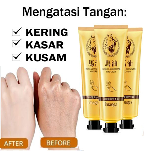 KRIM TANGAN HAND CREAM  HORSE OIL ANTI AGING TUMIT PECAH PECAH