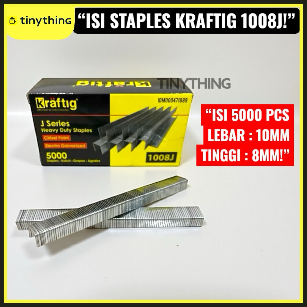 

Kraftig J1008 (8 MM) Refill Isi Staples Untuk Sofa Jok Motor DLL