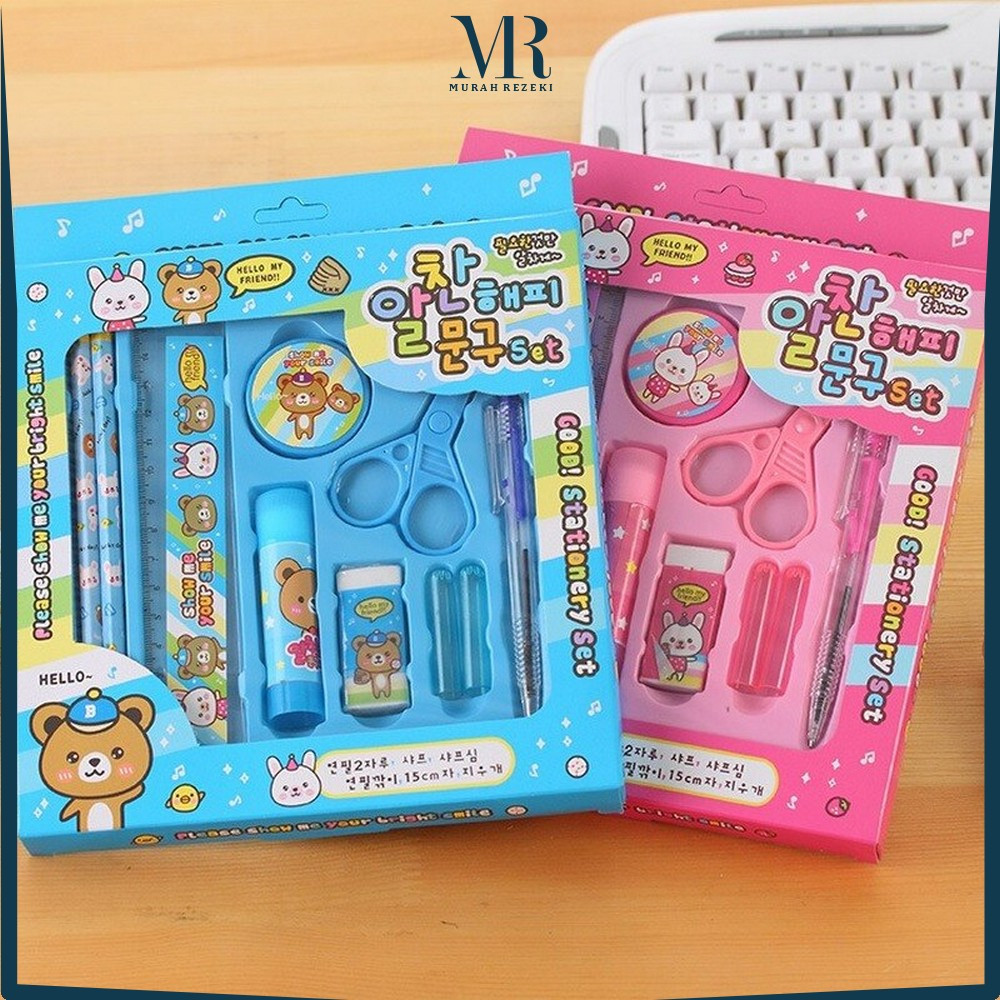 

EC Alat Tulis Set Anak 8IN1 Karakter Set School Supplies for Child / Paket Alat Tulis Anak TK / Gift Kids Stationery MR A26