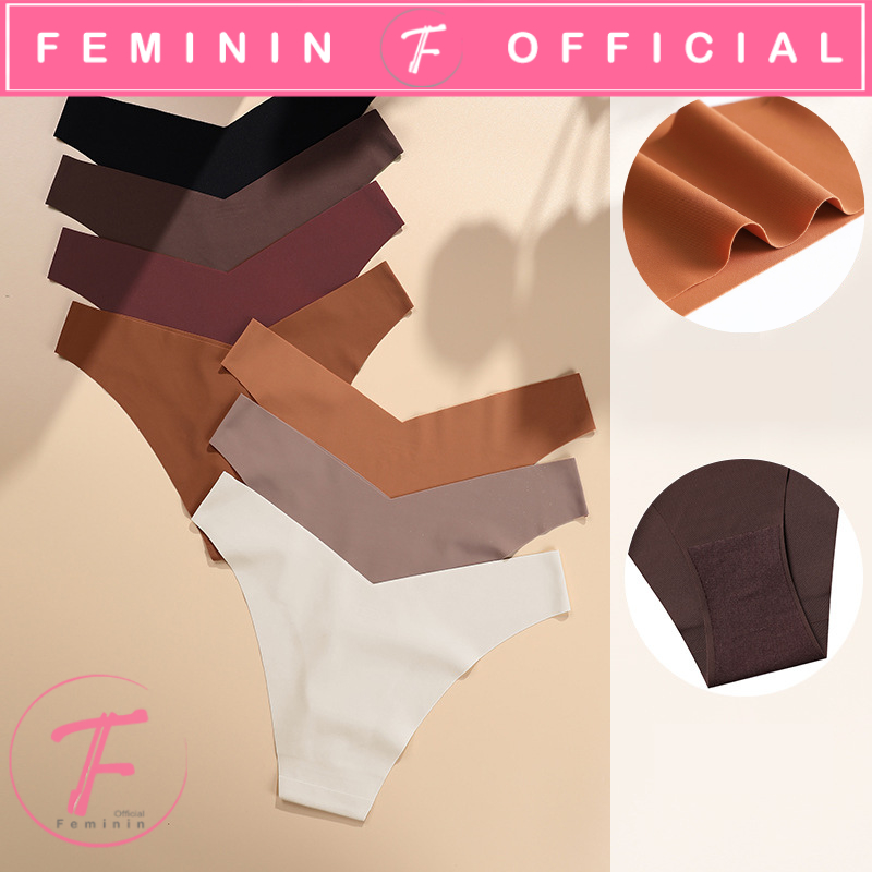 Feminin Celana Dalam Seamless V Shape Underware Sexy CD Tipis Panties Anti Jimplak Tipe Thong Japan