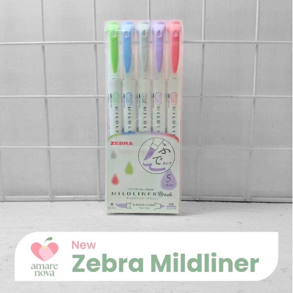 

[NEW] Zebra Mildliner Brush Pen Cool & Refined Set Biru