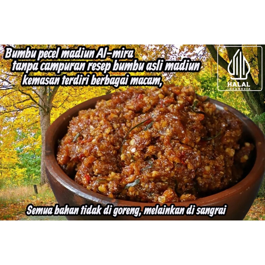 Bumbu pecel murah kemasan pouch kemasan 500gr & 1 kg asli khas madiun.Pecel asli madiun.pecel madiun