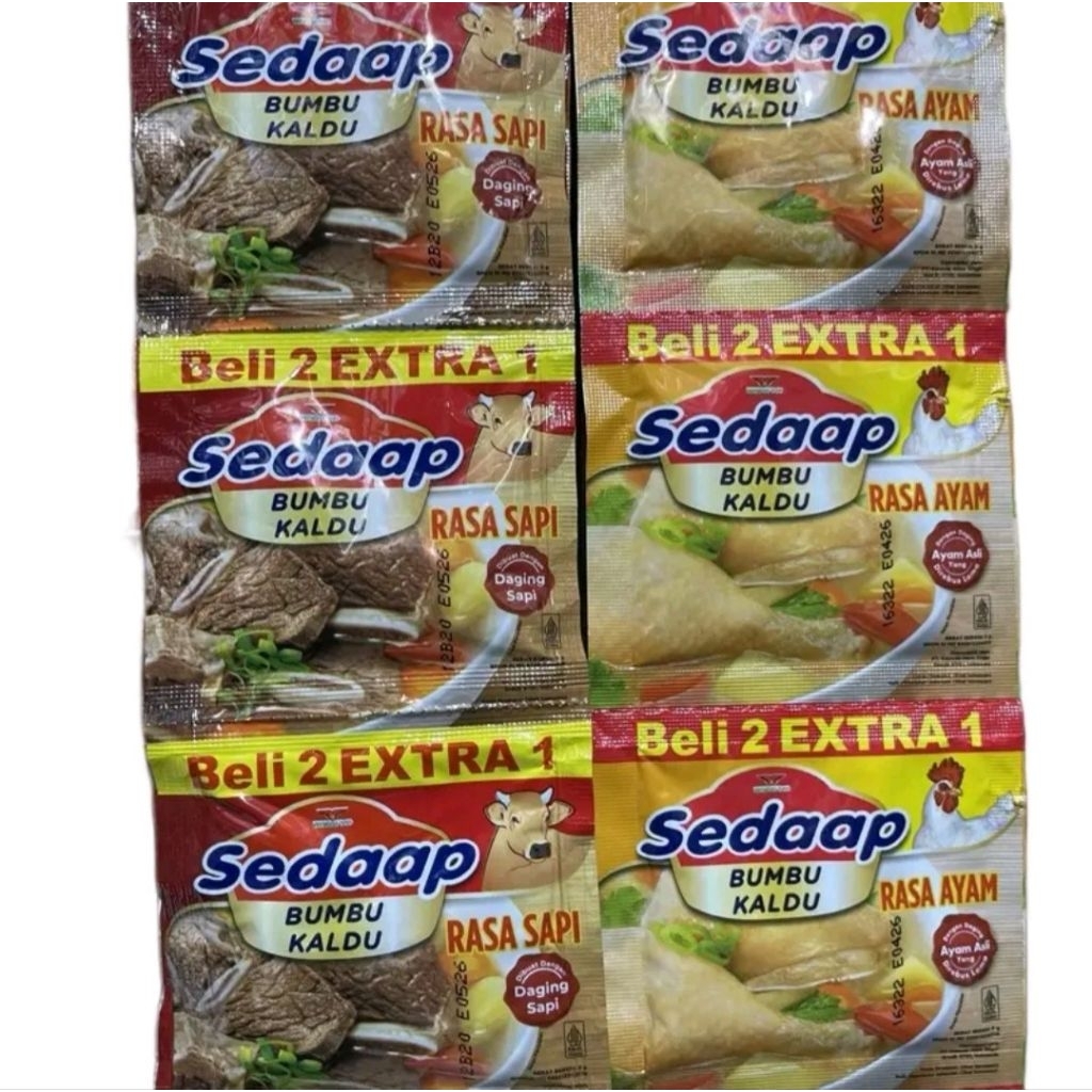 

32 pcs Bumbu Kaldu Sedap Sapi/Ayam ( 2 renteng )
