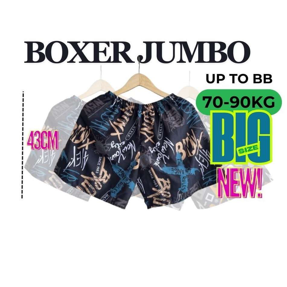 [JUMBO PENDEK] Celana Kolor Pendek Motif Best Seller Pria/Wanita untuk bb 70-90kg Bahan katun Premiu