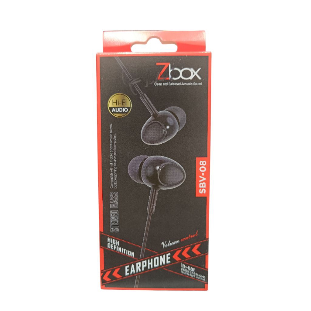 Earphone Zbox SBV-08 Volume Control