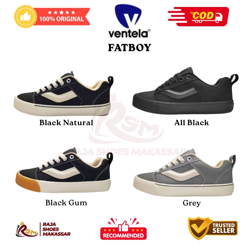 (ORIGINAL-COD) Sepatu Ventela Fatboy  - Ventela Shoes - Ventela Makassar - Sepatu Ventela Shoes - Se