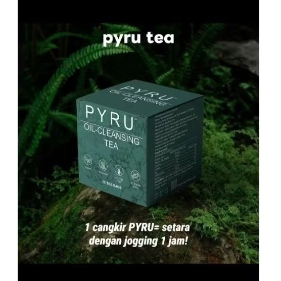 

PYRU minuman herbal alami tanpa ekstra teh, bebas kafein, 12 sachet perkotak