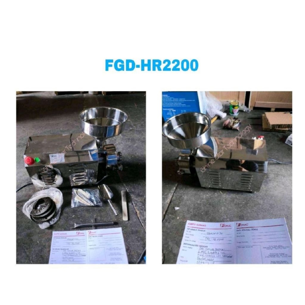 Fomac+ Grain Grinder Machine FGD-HR1500 & FGD-HR2200 Mesin Grinder Penepung