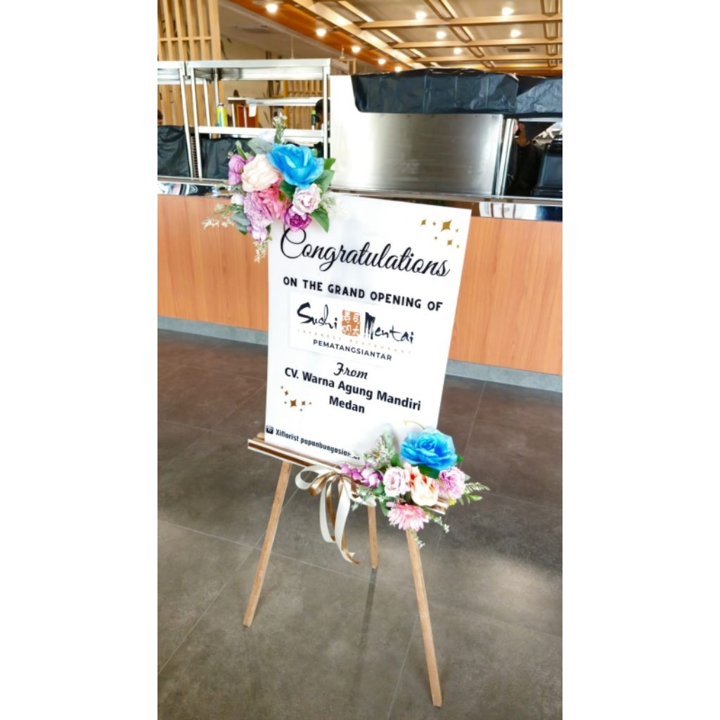 Papan Bunga Ucapan Akrilik dan Mini Akrilik